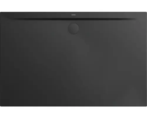 Extraflache Rechteck-Duschwanne Kaldewei Superplan Zero 150x90x3,2 cm schwarz matt