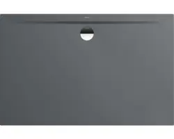 Extraflache Rechteck-Duschwanne Kaldewei Superplan Zero 170x100x3,2 cm grau warm glänzend