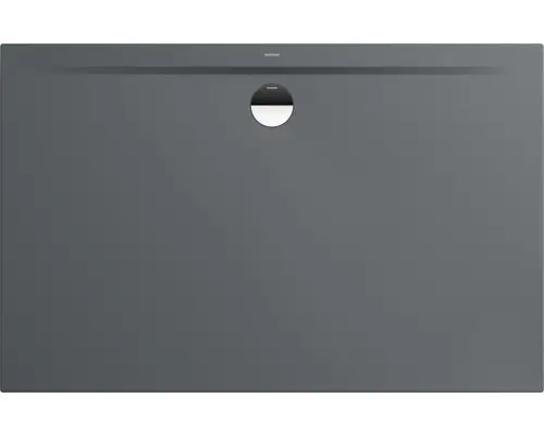 Extraflache Rechteck-Duschwanne Kaldewei Superplan Zero 170x100x3,2 cm grau warm glänzend