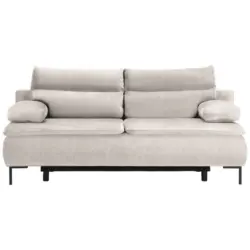 Boxspringsofa in Webstoff Beige