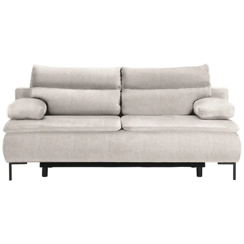 Boxspringsofa in Webstoff Beige