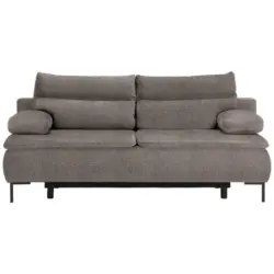 Boxspringsofa in Webstoff Braun