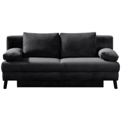 Schlafsofa in Kord Grau