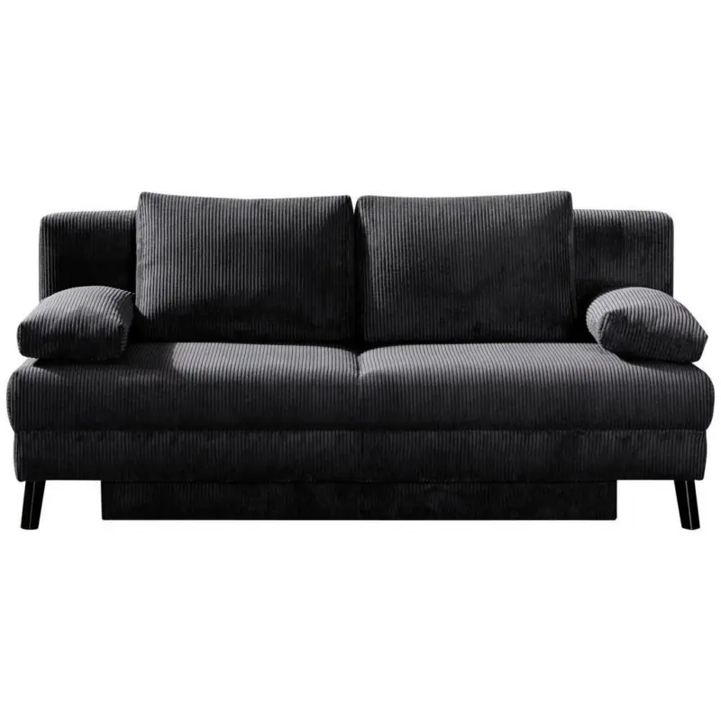 Schlafsofa in Kord Grau