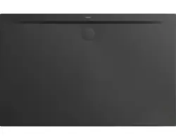 Extraflache Rechteck-Duschwanne Kaldewei Superplan Zero 100x80x3,2 cm grau cool glänzend mit Antirutschbeschichtung