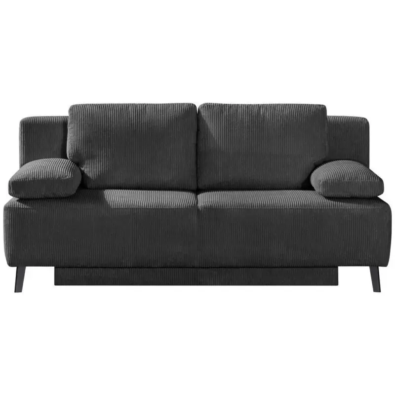 Schlafsofa in Kord Grau