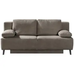 Schlafsofa in Kord Dunkelbraun