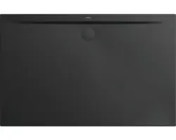 Extraflache Rechteck-Duschwanne Kaldewei Superplan Zero 170x100x3,2 cm schwarz matt