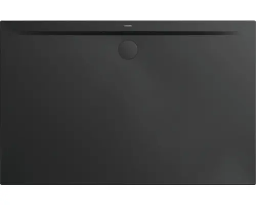 Extraflache Rechteck-Duschwanne Kaldewei Superplan Zero 170x100x3,2 cm schwarz matt