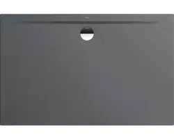 Extraflache Rechteck-Duschwanne Kaldewei Superplan Zero 180x100x3,2 cm grau warm glänzend mit Antirutschbeschichtung