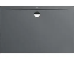 Extraflache Rechteck-Duschwanne Kaldewei Superplan Zero 110x100x3,2 cm grau warm glänzend