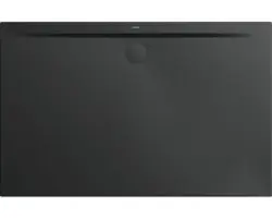 Extraflache Rechteck-Duschwanne Kaldewei Superplan Zero 110x75x3,2 cm schwarz matt