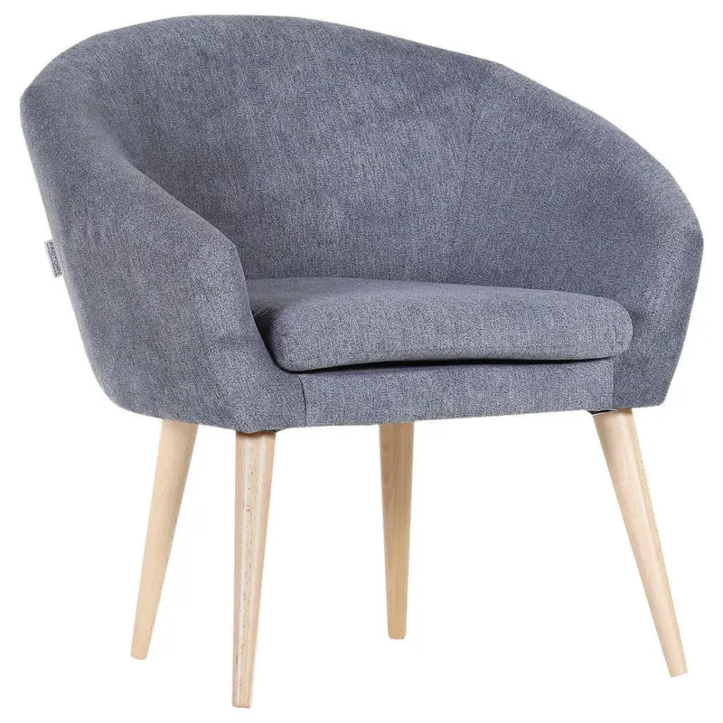 Sessel in Webstoff Dunkelgrau