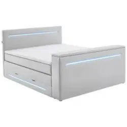 Boxspringbett 140/200 cm in Weiß