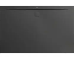 Extraflache Rechteck-Duschwanne Kaldewei Superplan Zero 100x90x3,2 cm grau cool glänzend mit Antirutschbeschichtung