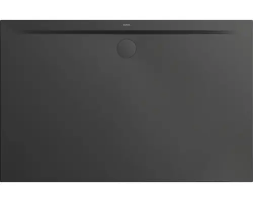 Extraflache Rechteck-Duschwanne Kaldewei Superplan Zero 100x90x3,2 cm grau cool glänzend mit Antirutschbeschichtung