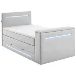 Boxspringbett 120/200 cm in Weiß