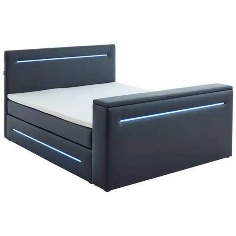 Boxspringbett 180/200 cm in Schwarz