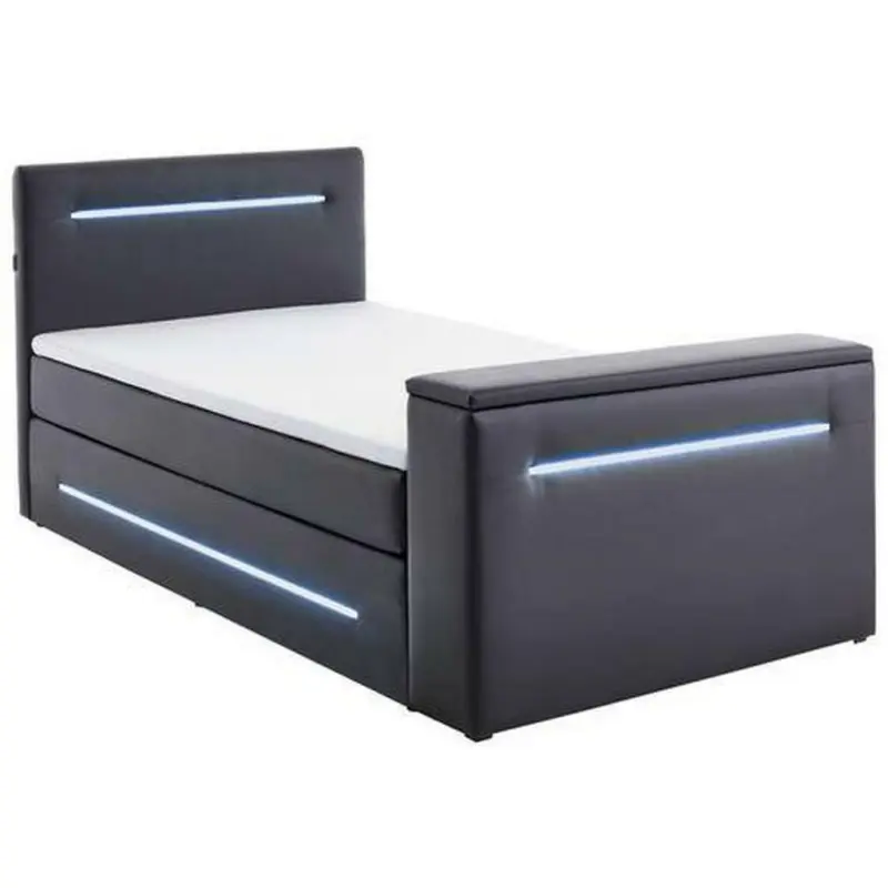 Boxspringbett 120/200 cm in Schwarz