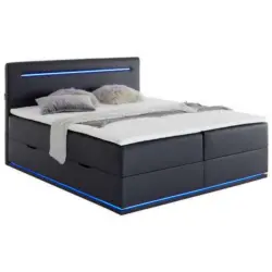 Boxspringbett 180/200 cm in Schwarz