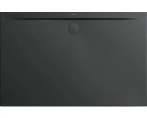 Extraflache Rechteck-Duschwanne Kaldewei Superplan Zero 110x90x3,2 cm grau cool glänzend mit Antirutschbeschichtung