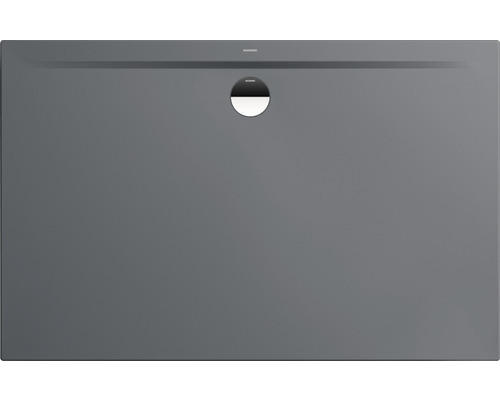 Extraflache Rechteck-Duschwanne Kaldewei Superplan Zero 120x75x3,2 cm grau warm glänzend