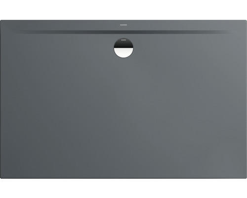 Extraflache Rechteck-Duschwanne Kaldewei Superplan Zero 110x90x3,2 cm grau warm glänzend mit Antirutschbeschichtung