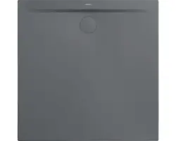 Extraflache Duschwanne Kaldewei Superplan Zero 90x90x3,2 cm grau warm glänzend mit Antirutschbeschichtung