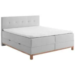 Boxspringbett 180/200 cm in Hellgrau