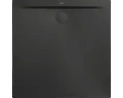 Extraflache Duschwanne Kaldewei Superplan Zero 80x80x3,2 cm schwarz matt mit Antirutschbeschichtung