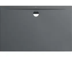 Extraflache Rechteck-Duschwanne Kaldewei Superplan Zero 160x75x3,2 cm grau warm glänzend mit Antirutschbeschichtung