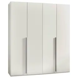 Drehtürenschrank in Weiß