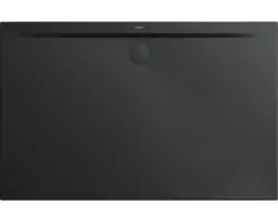 Extraflache Rechteck-Duschwanne Kaldewei Superplan Zero 110x90x3,2 cm schwarz matt
