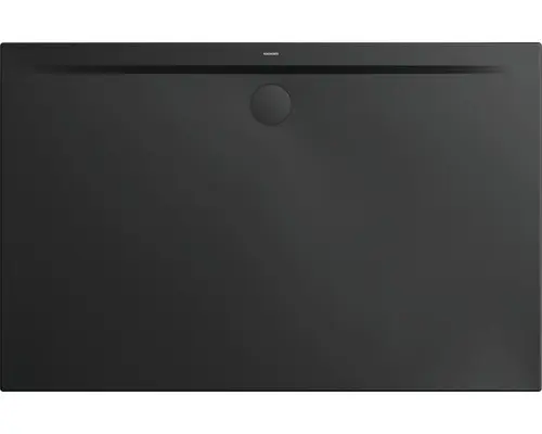 Extraflache Rechteck-Duschwanne Kaldewei Superplan Zero 110x90x3,2 cm schwarz matt
