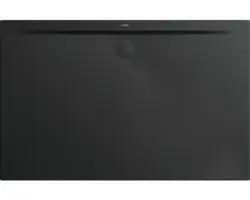 Extraflache Rechteck-Duschwanne Kaldewei Superplan Zero 140x90x3,2 cm schwarz matt mit Antirutschbeschichtung