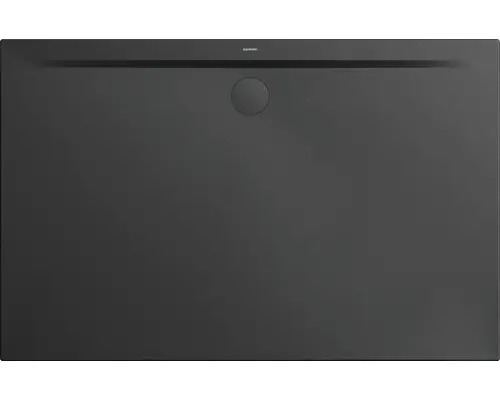 Extraflache Rechteck-Duschwanne Kaldewei Superplan Zero 100x75x3,2 cm schwarz matt mit Antirutschbeschichtung