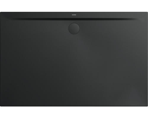 Extraflache Rechteck-Duschwanne Kaldewei Superplan Zero 120x80x3,2 cm schwarz matt