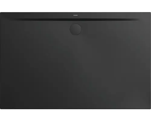 Extraflache Rechteck-Duschwanne Kaldewei Superplan Zero 180x80x3,2 cm schwarz matt mit Antirutschbeschichtung