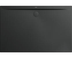 Extraflache Rechteck-Duschwanne Kaldewei Superplan Zero 150x100x3,2 cm schwarz matt