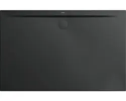 Extraflache Rechteck-Duschwanne Kaldewei Superplan Zero 150x100x3,2 cm schwarz matt