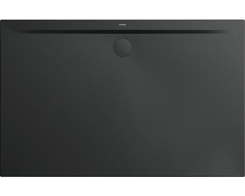 Extraflache Rechteck-Duschwanne Kaldewei Superplan Zero 150x100x3,2 cm schwarz matt