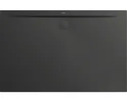 Extraflache Rechteck-Duschwanne Kaldewei Superplan Zero 110x75x3,2 cm grau cool glänzend