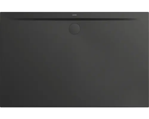 Extraflache Rechteck-Duschwanne Kaldewei Superplan Zero 110x75x3,2 cm grau cool glänzend