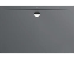 Extraflache Rechteck-Duschwanne Kaldewei Superplan Zero 120x75x3,2 cm grau warm glänzend mit Antirutschbeschichtung