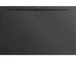 Extraflache Rechteck-Duschwanne Kaldewei Superplan Zero 150x75x3,2 cm grau cool glänzend mit Antirutschbeschichtung