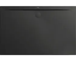 Extraflache Rechteck-Duschwanne Kaldewei Superplan Zero 130x100x3,2 cm grau cool glänzend