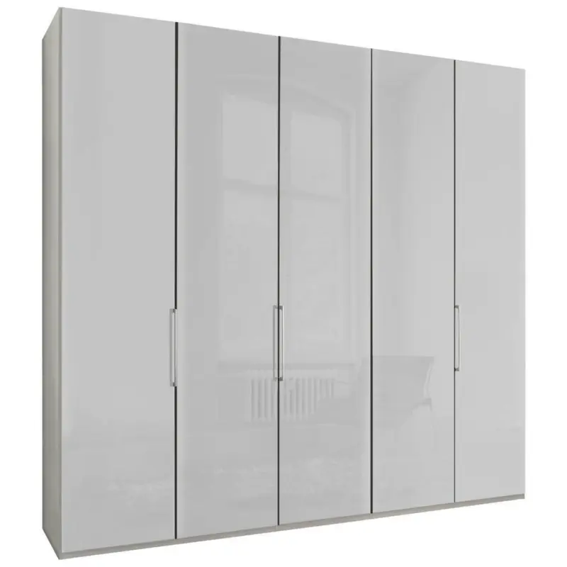 Drehtürenschrank in Weiß