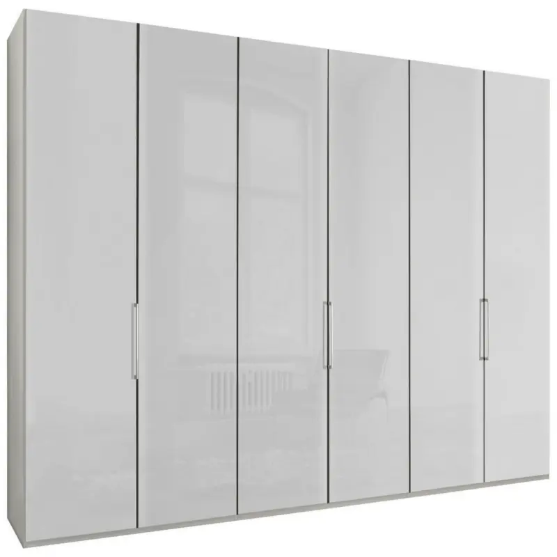 Falttürenschrank in Weiß