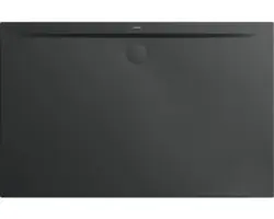 Extraflache Rechteck-Duschwanne Kaldewei Superplan Zero 140x80x3,2 cm grau cool glänzend