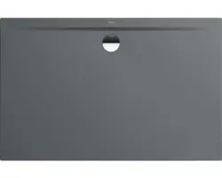 Extraflache Rechteck-Duschwanne Kaldewei Superplan Zero 160x100x3,2 cm grau warm glänzend
